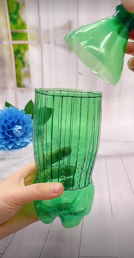 创意diy: 矿泉水瓶制作花瓶(水培绿植容器)教程-图片1