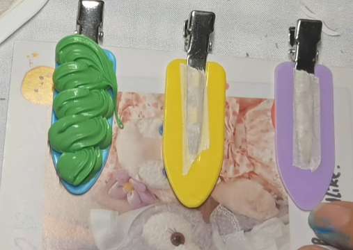 奶油胶diy手工发夹做法大全教程图片
