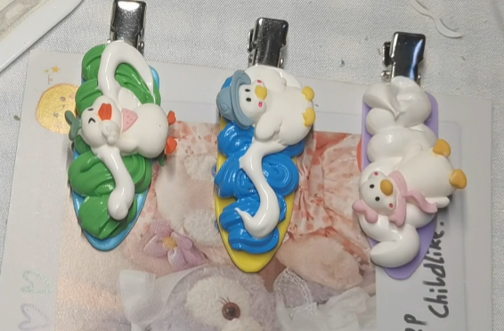 奶油胶diy手工发夹做法大全教程图片-图片1