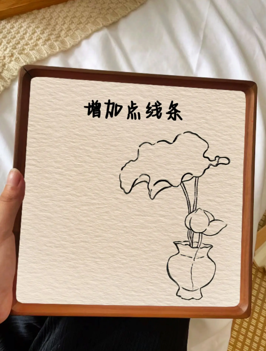 莲花的画法教程简笔画 好运“莲莲”简笔画作品欣赏-图片1