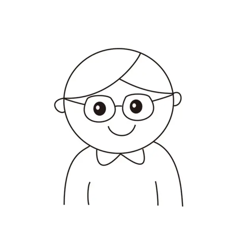 爸爸简笔画简单又帅气 怎么画爸爸又高又帅气-图片1