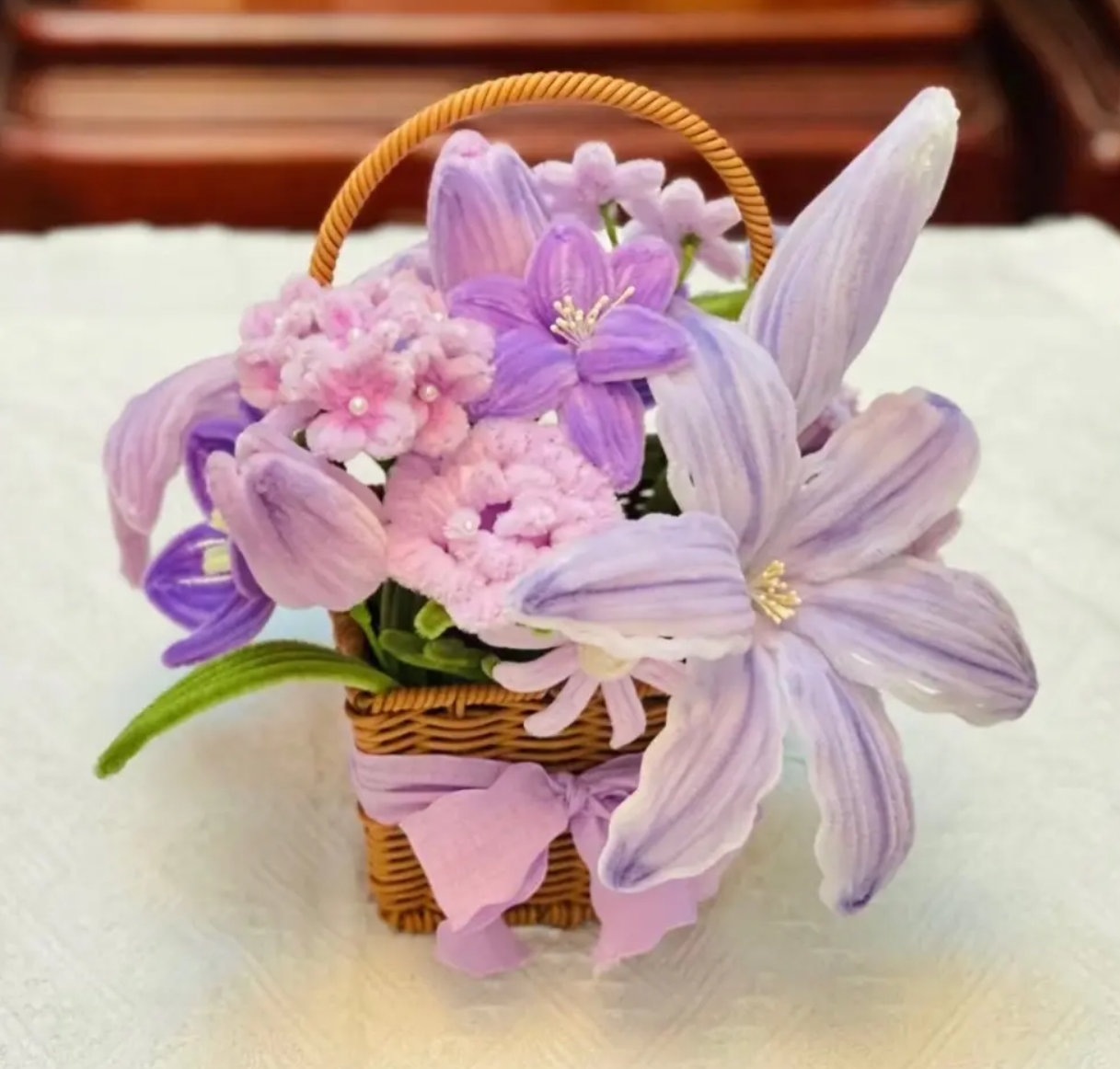 5根扭扭棒手工做小篮子教程 手工小篮子扭扭棒作品大全-图片2