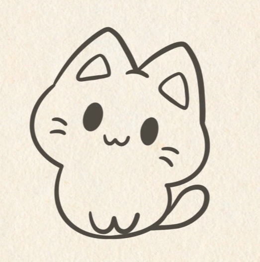 猫咪简笔画图片大全可爱呆萌画法-图片1