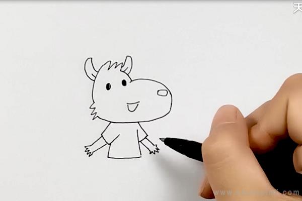 大灰狼简笔画怎么画 大灰狼简笔画好看-图片3