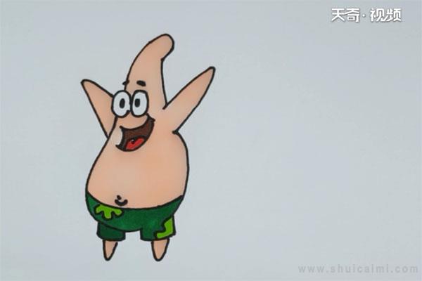 派大兴简笔画怎么画 派大兴简笔画顺序-图片5