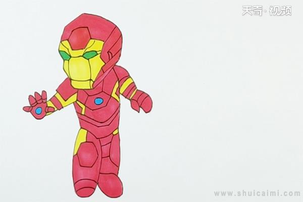 钢铁侠简笔画怎么画 钢铁侠简笔画画法-图片1