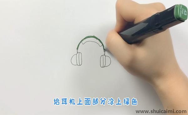 耳机简笔画