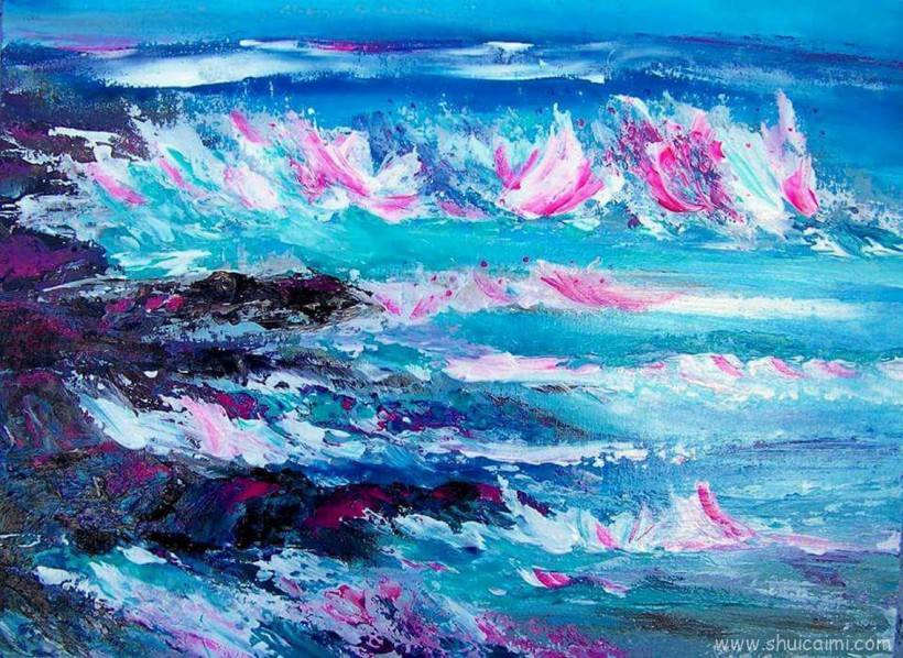 抽象丙烯画图片