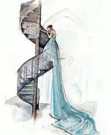 欣赏时尚潮流手绘婚纱图片大全