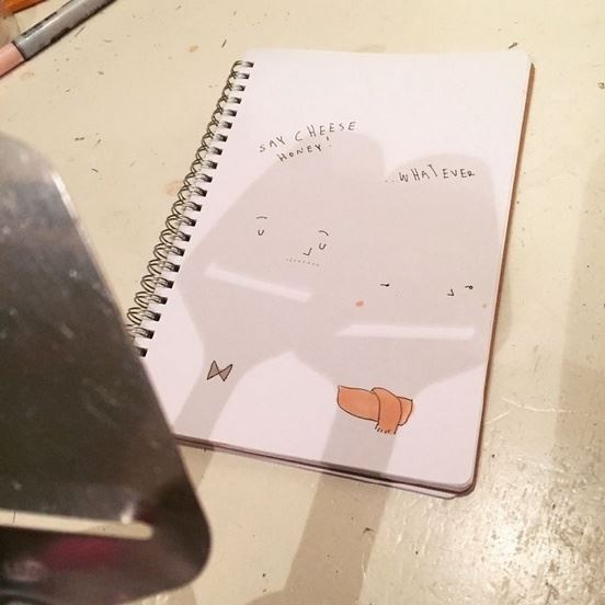 物品投影与手绘插画创意结合图片