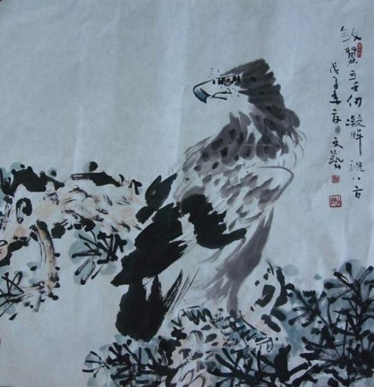 欣赏杨文艺国画花鸟水墨画图片