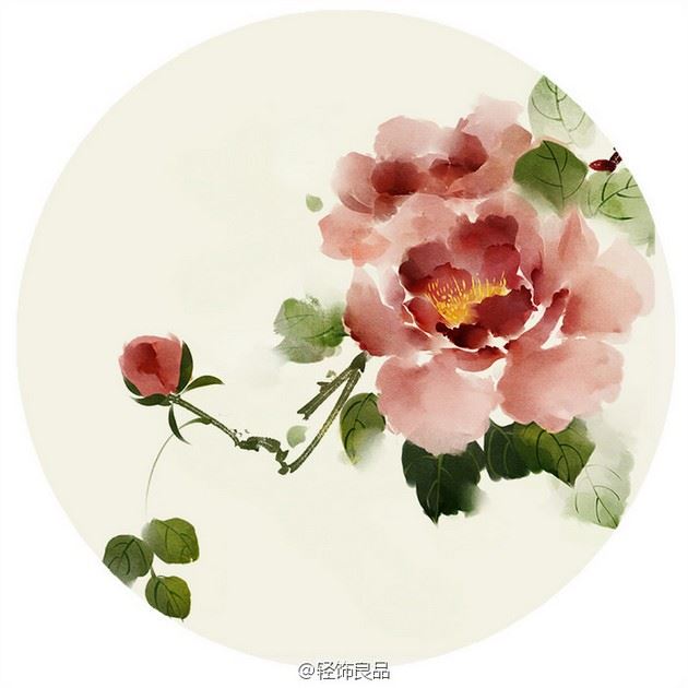 艺术家无轩手绘唯美鲜花插画图片