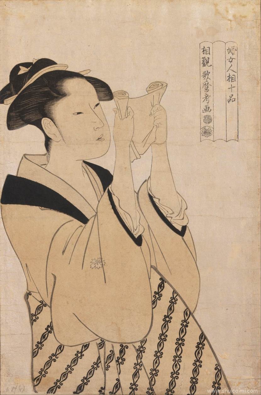 日本画家喜多川歌麿作品赏析：绘画系列图片-图片1
