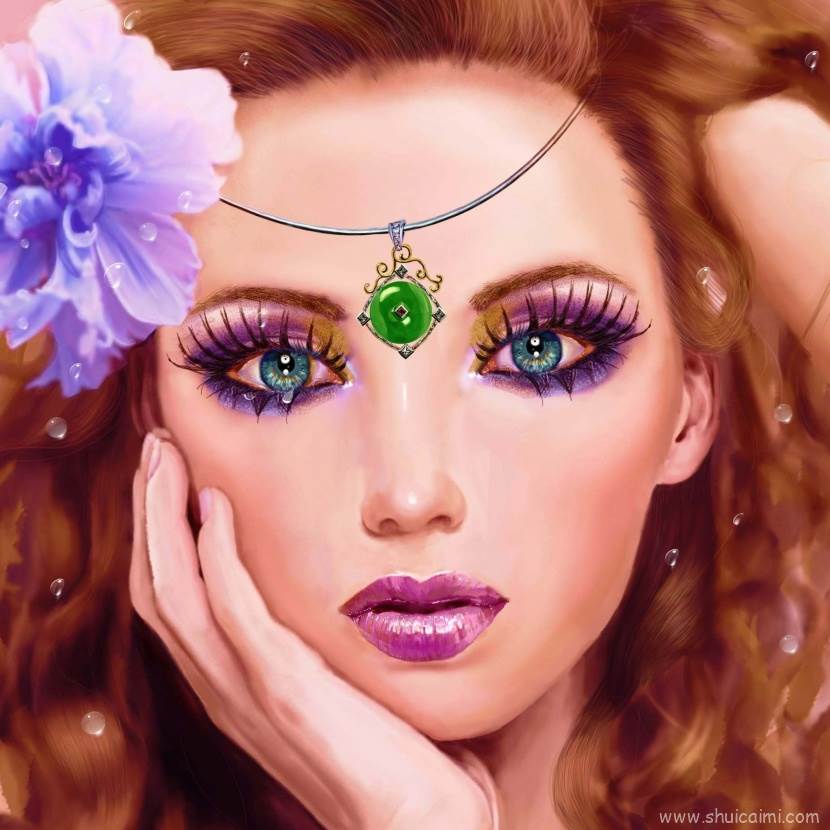 女性艺术插画图片