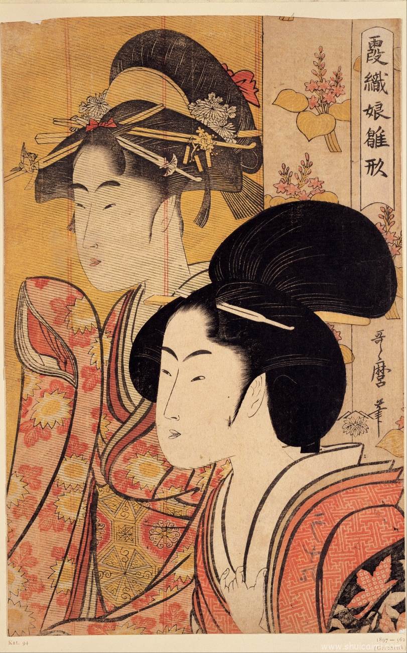日本画家喜多川歌麿作品赏析：绘画系列图片-图片3