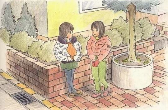 温暖人心的儿时记忆插画作品图片