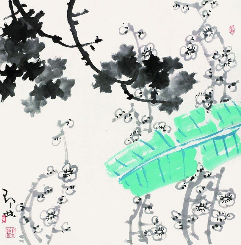 两岸国画名家手绘插画作品欣赏