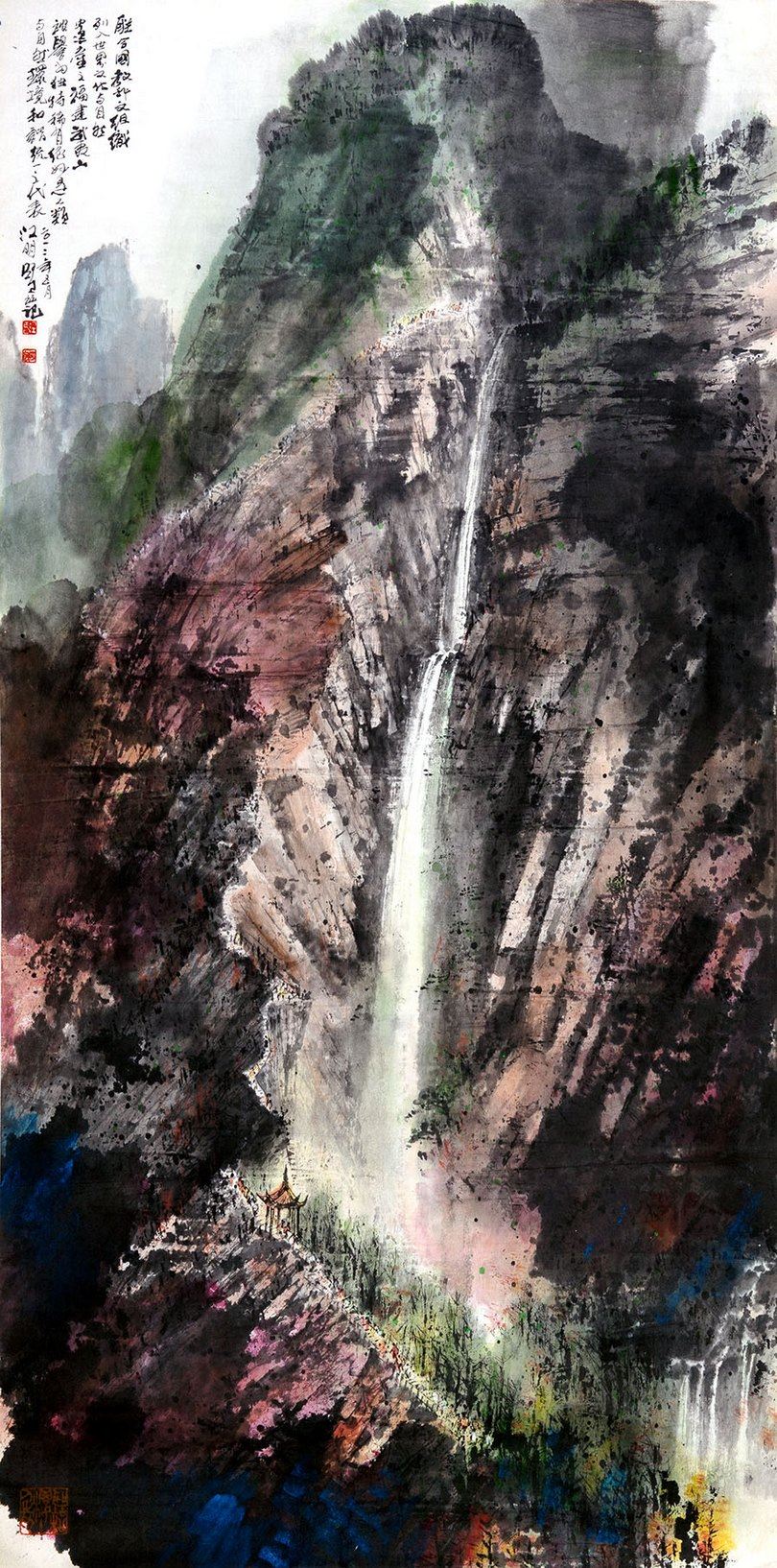 两岸国画名家手绘插画作品欣赏