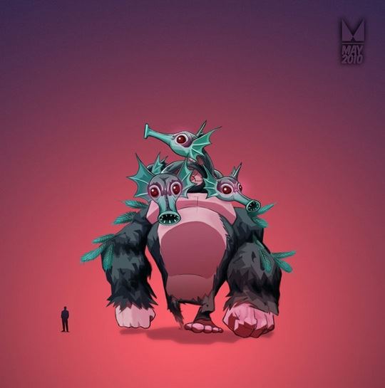 马其顿marvelleftw手绘卡通插画图片
