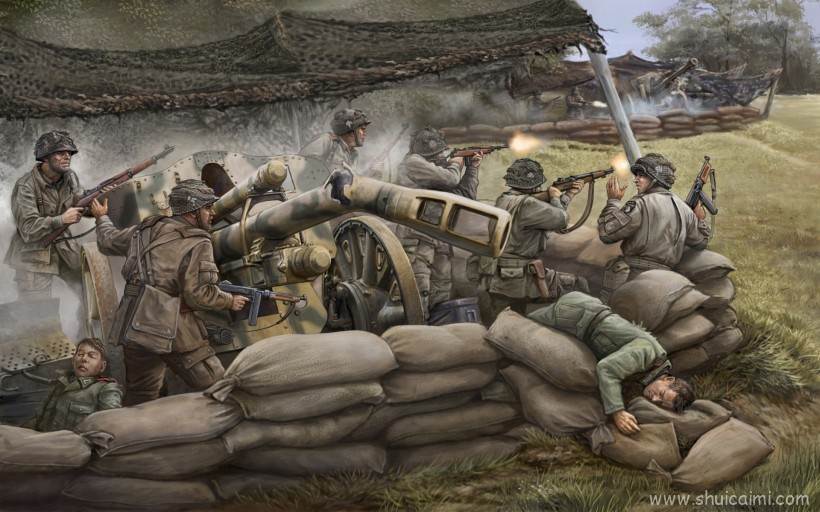 二战题材插画桌面壁纸