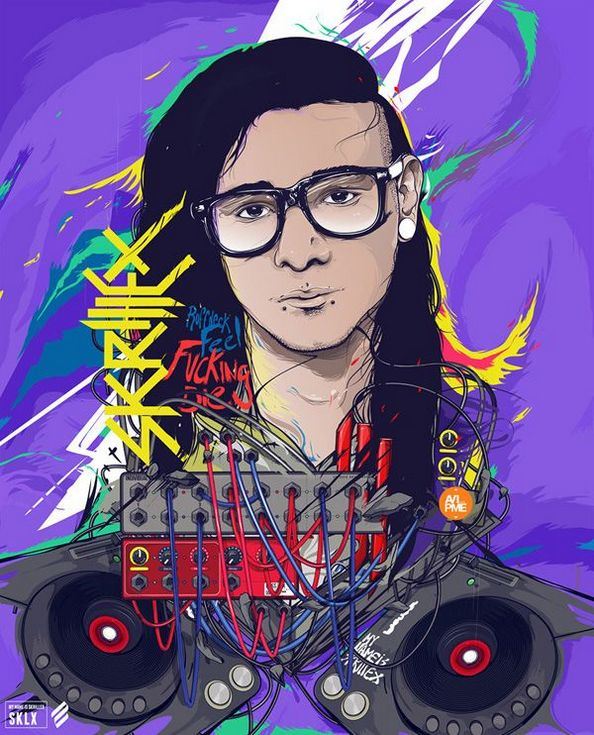 精选个性画家手绘人物插画作品图