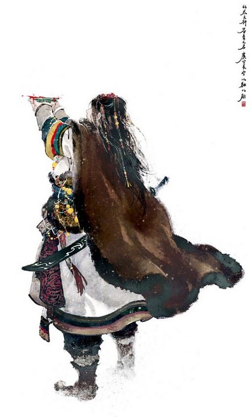 伊吹五月的古风人物作品插画图片