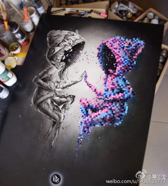 法国艺术家Pez的精彩玄幻插画图片