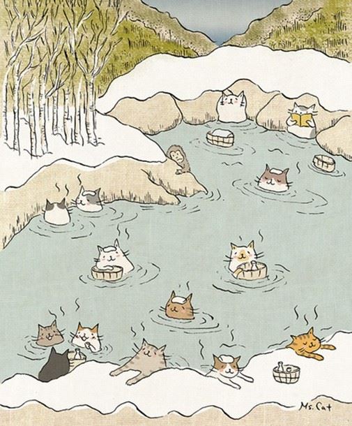 手绘图片之趣味喵星人的日常生活