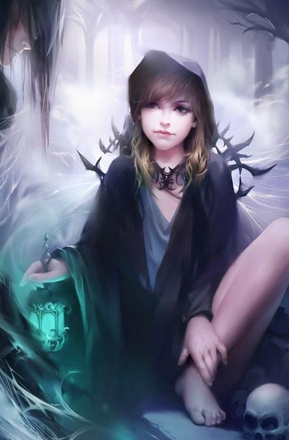 精选性感美少女唯美手绘插画图片