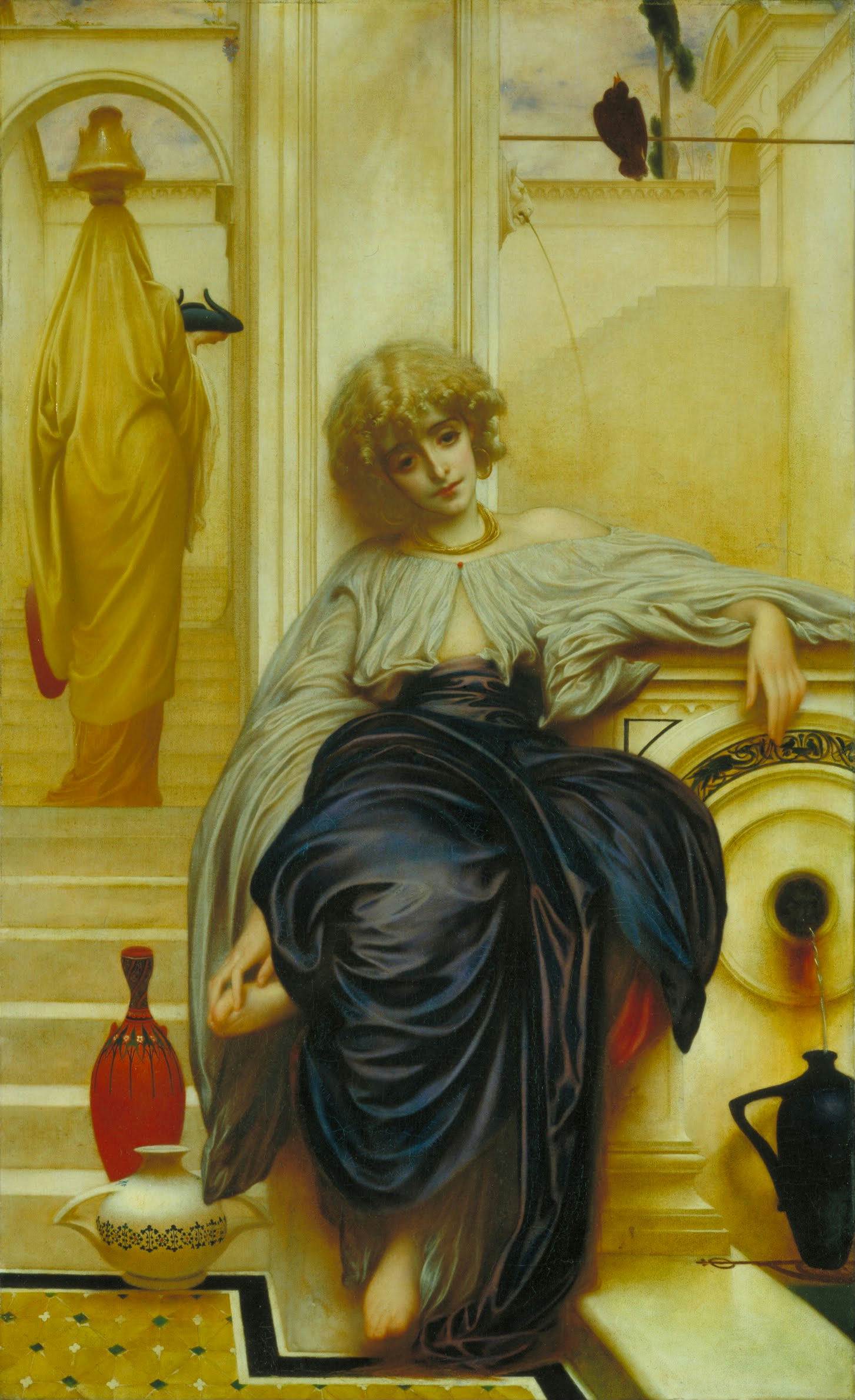 弗雷德里克·莱顿（Frederic Lord, Leighton）油画作品无言歌Lieder ohne Worte欣赏