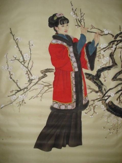 古典人物水墨手绘插画图片大全