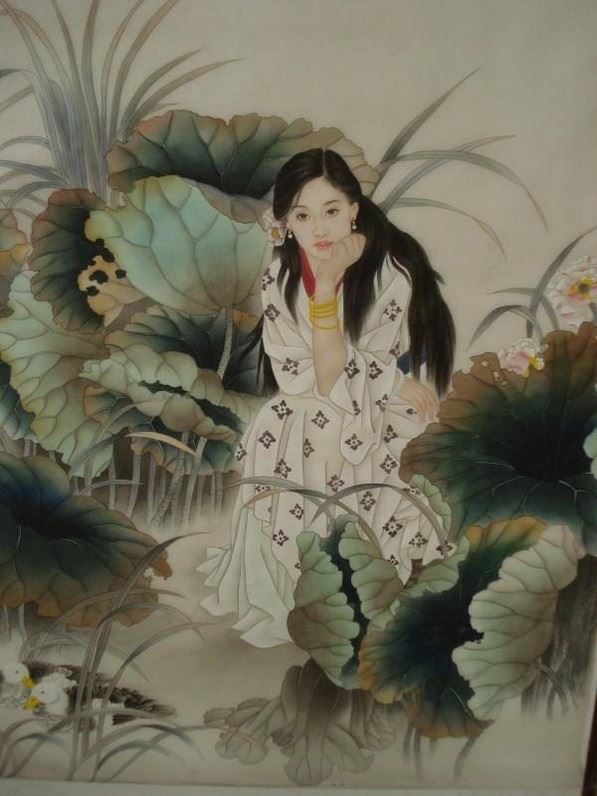 古典人物水墨手绘插画图片大全