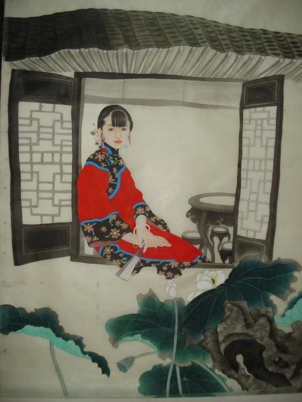 古典人物水墨手绘插画图片大全