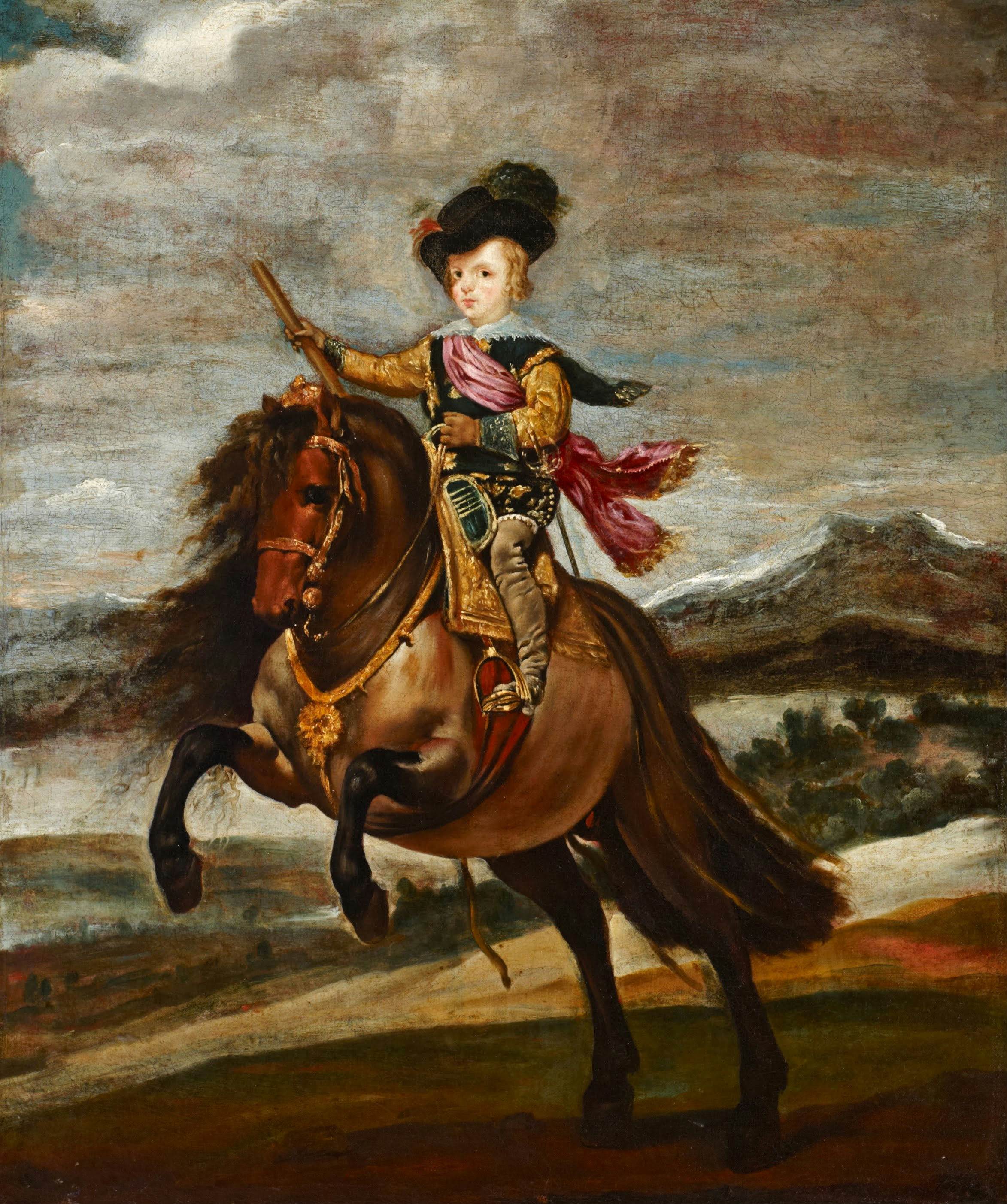 骑马的男孩The Infante Baltasar Carlos on Horseback 迭戈·委拉斯开兹（Diego Vélasquez)油画作品欣赏