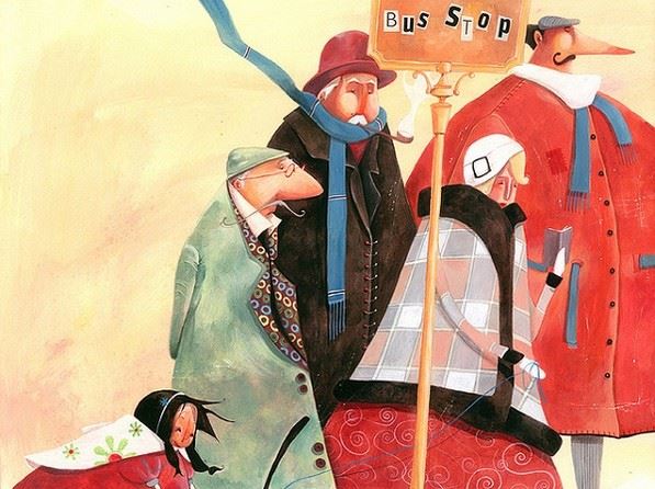意大利风格的手绘插画图片集合