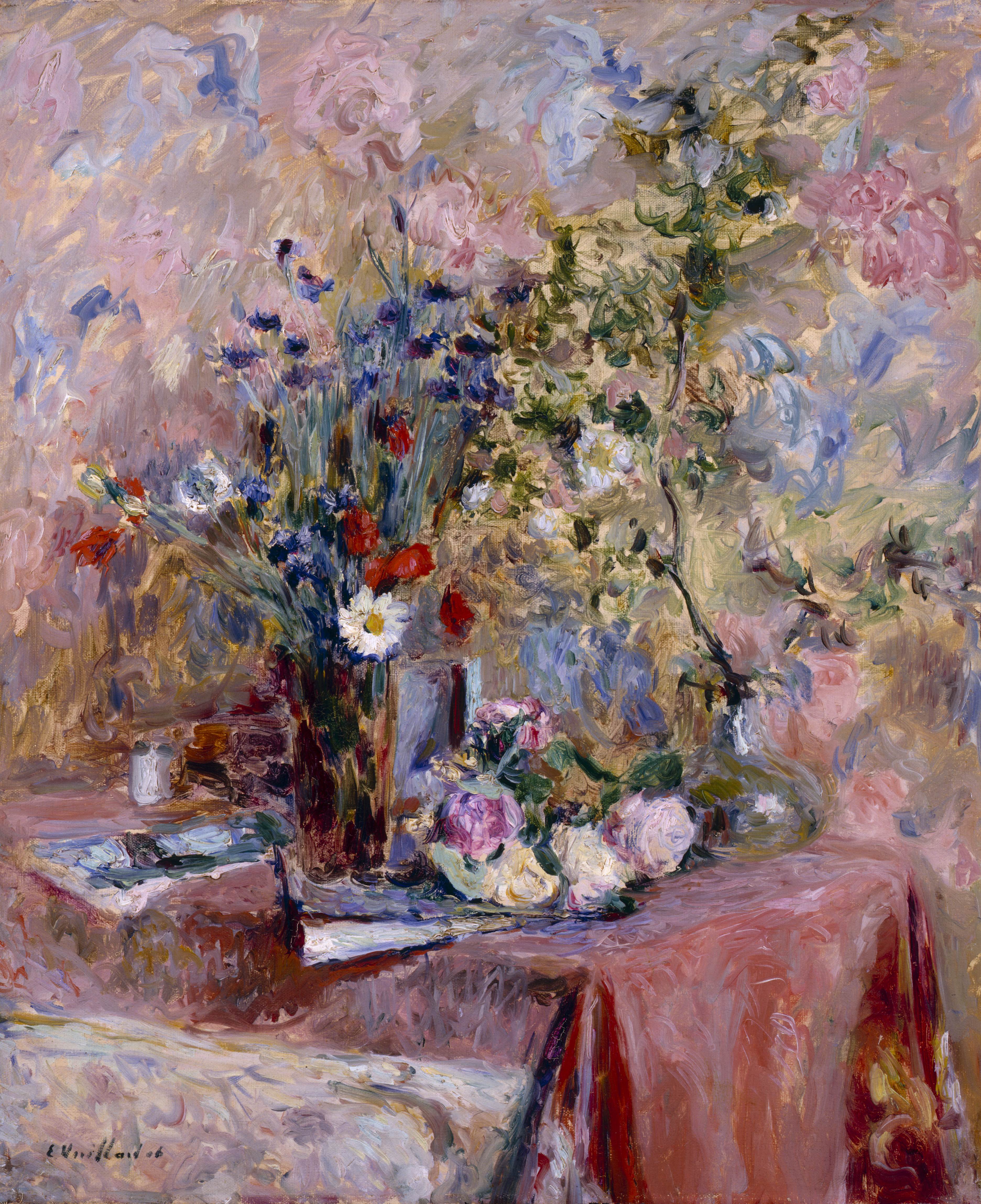 花卉Flowers 维亚尔·爱德华(Edouard Vuillard)油画作品欣赏