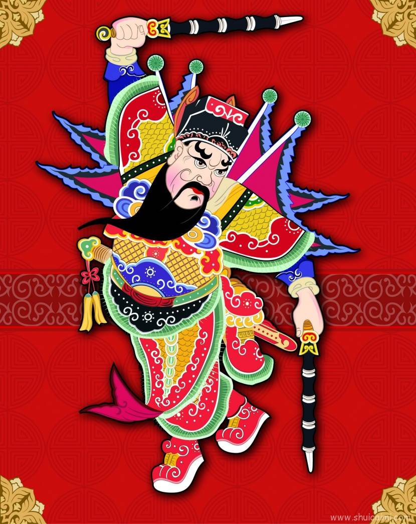 门神画贴高清图片大全-图片2