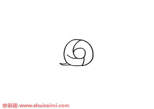 用数字画蜗牛怎么画 用数字画蜗牛简笔画图片彩色-图片2