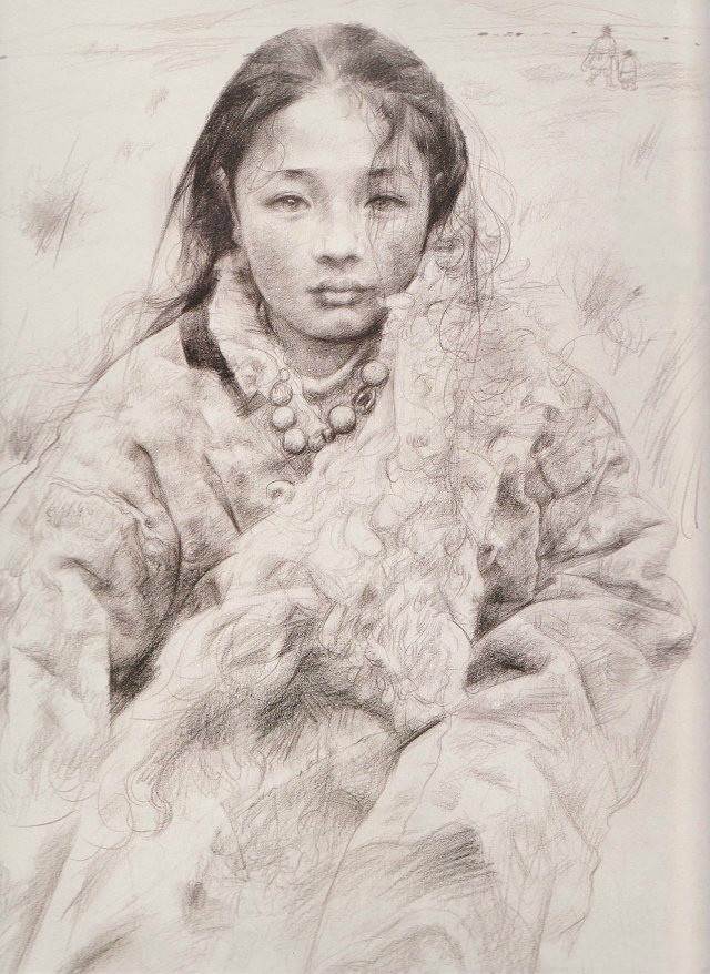 艾轩人物素描作品集欣赏-图片1