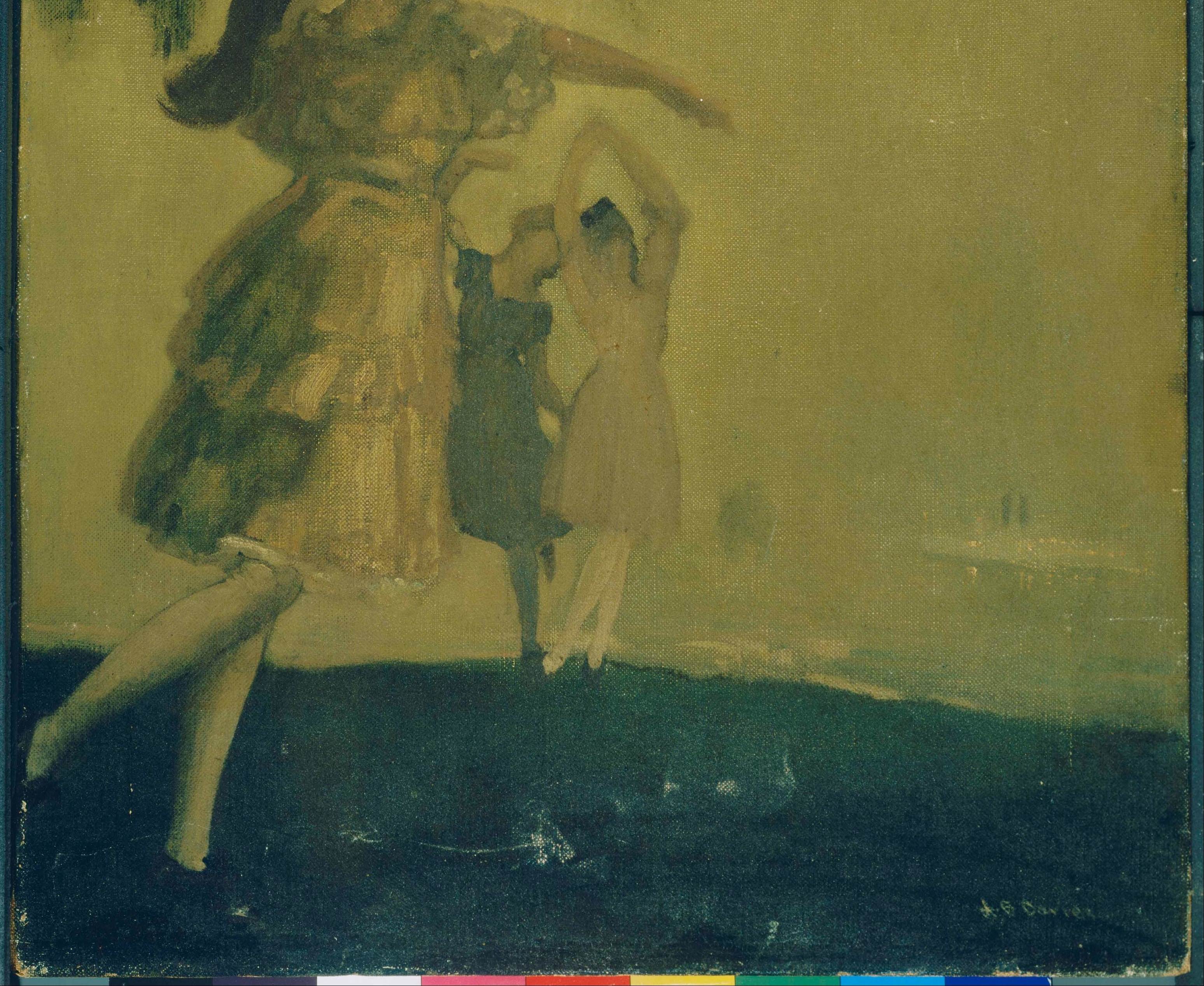 舞蹈者The Dancers Arthur B. Davies(1862-1928)油画作品欣赏-图片4
