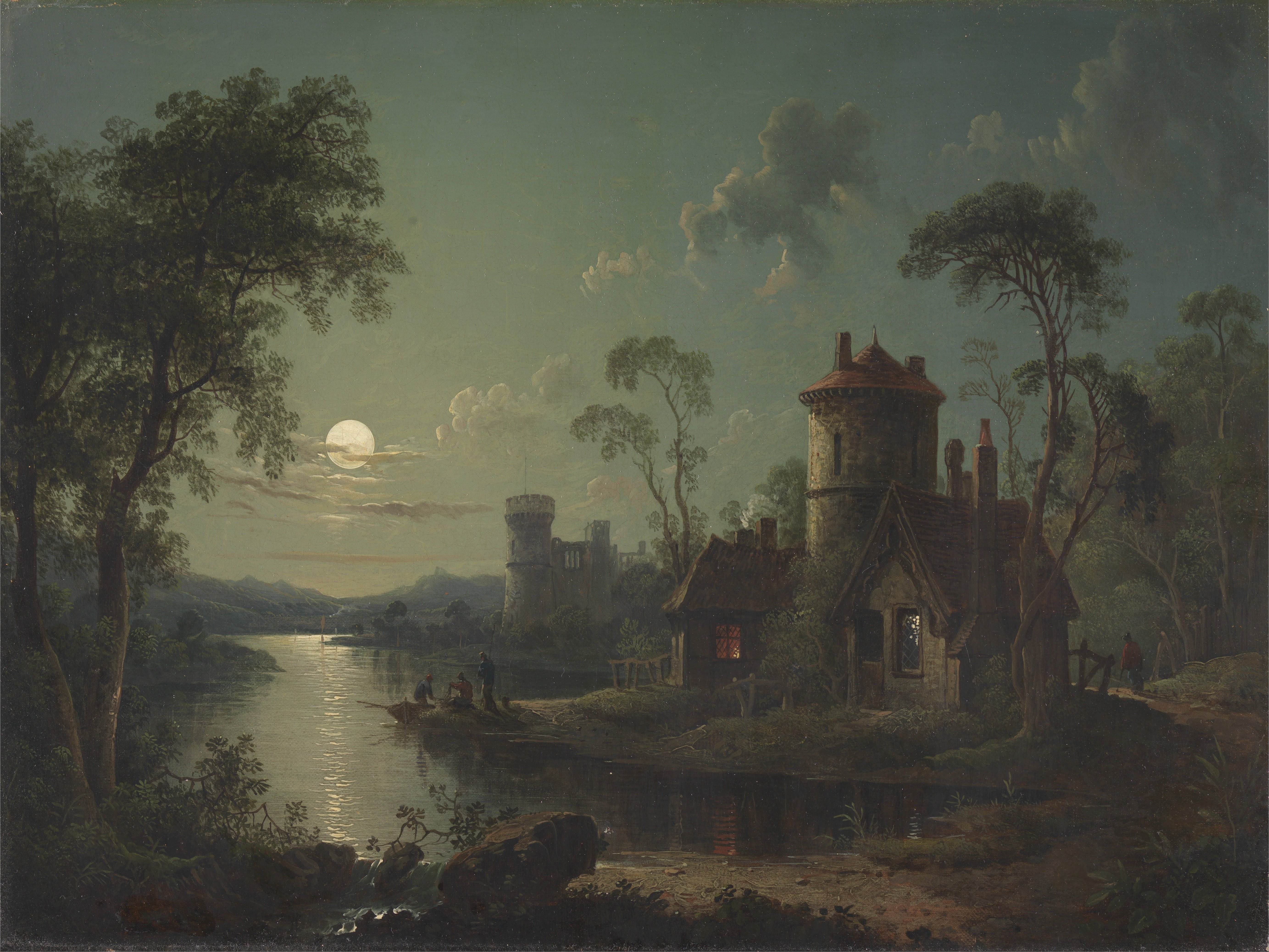 河川景色River Scene Sebastian Pether油画作品欣赏