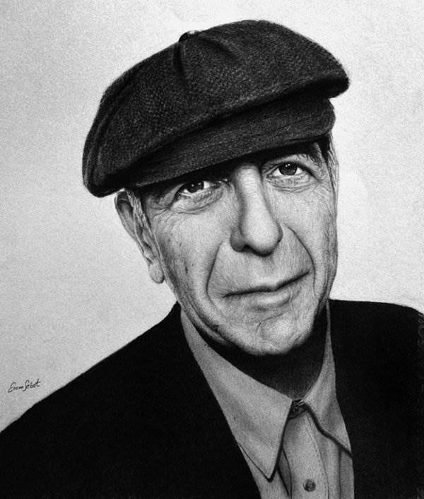 超写实的Ercan Sebat明星肖像素描画作品欣赏