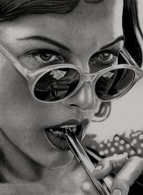 土耳其艺术家铅笔画素描人物作品欣赏-图片2