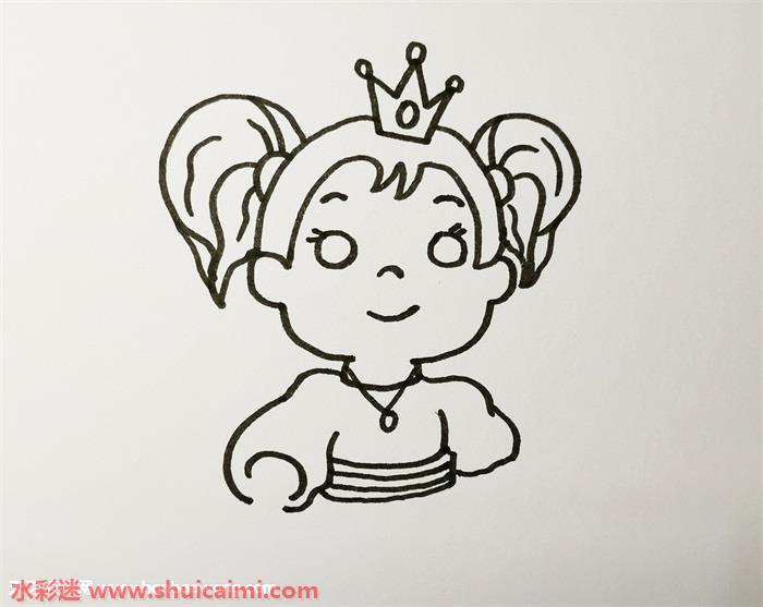 公主怎么画 公主简笔画图片大全彩色