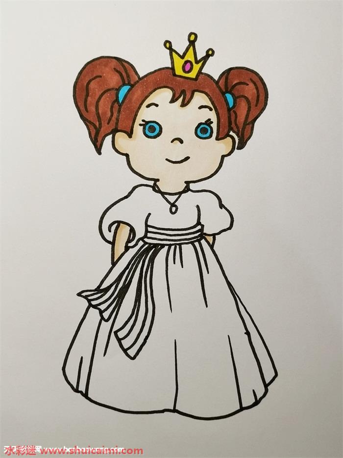 公主怎么画 公主简笔画图片大全彩色