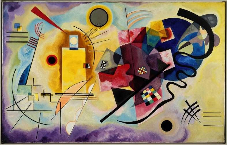 黄·红·蓝Yellow-Red-Blue 康定斯基（Vassily Kandinsky）油画作品欣赏