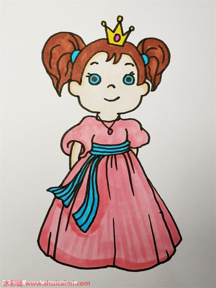 公主怎么画 公主简笔画图片大全彩色