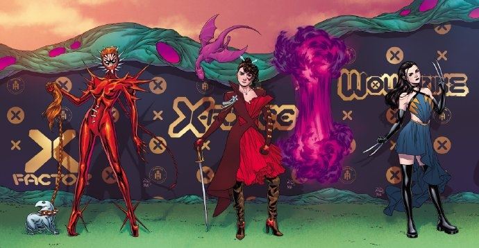 X战警变种人地狱火晚宴高定礼服漫画鉴赏