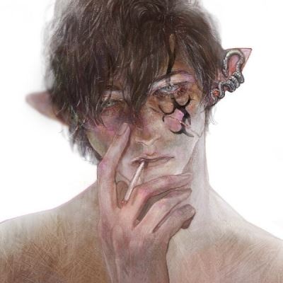 又冷又丧又酷的手绘插画图片