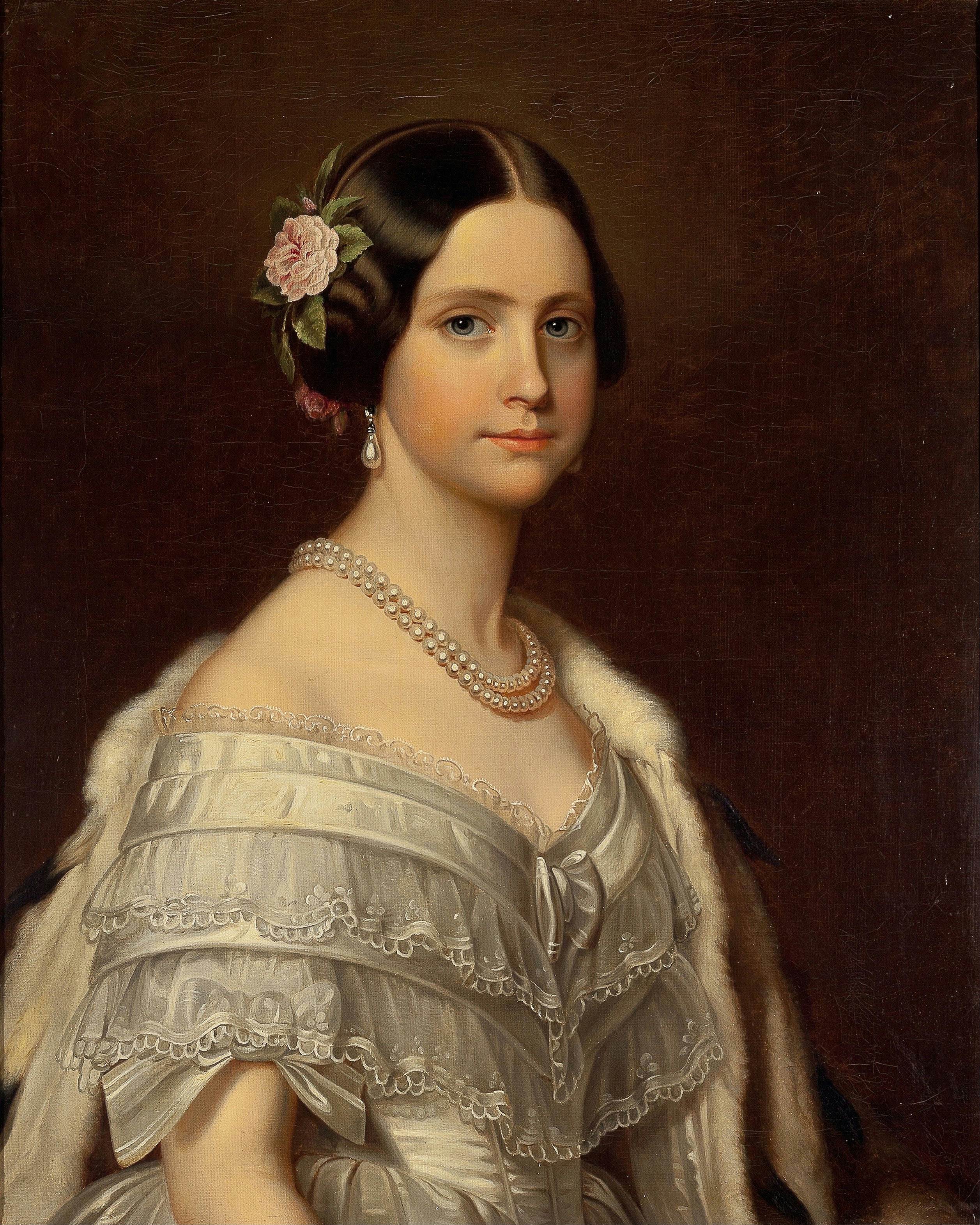 阿美莉的肖像Portrait of D. Amélia Friedrich Dürck油画作品欣赏